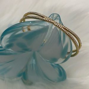 Nadri Gold Bracelet with Crystals